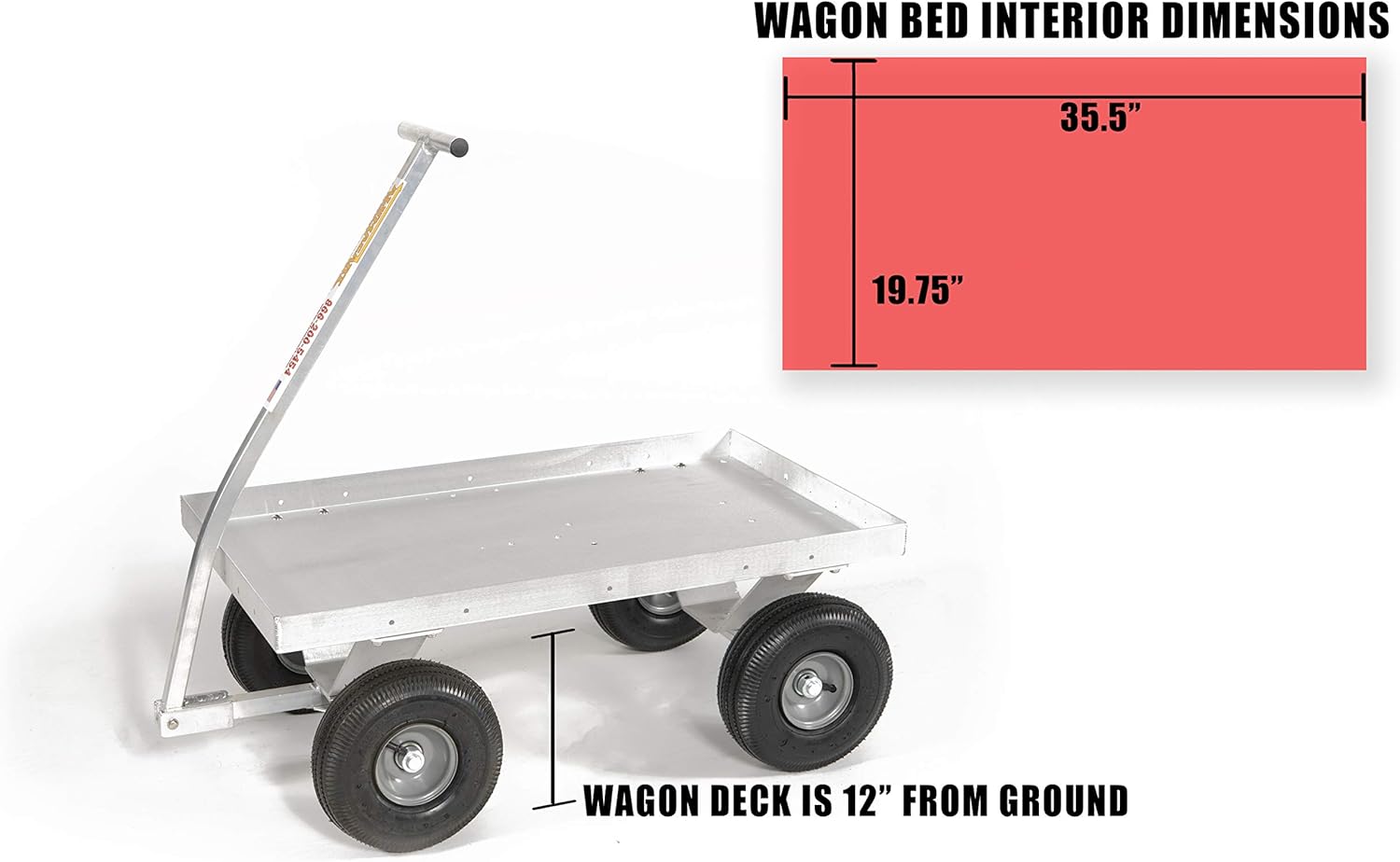 Little Hercules-Massive Power in a Lightweight Compact Package! Aluminum Pull Wagon-Made in USA!