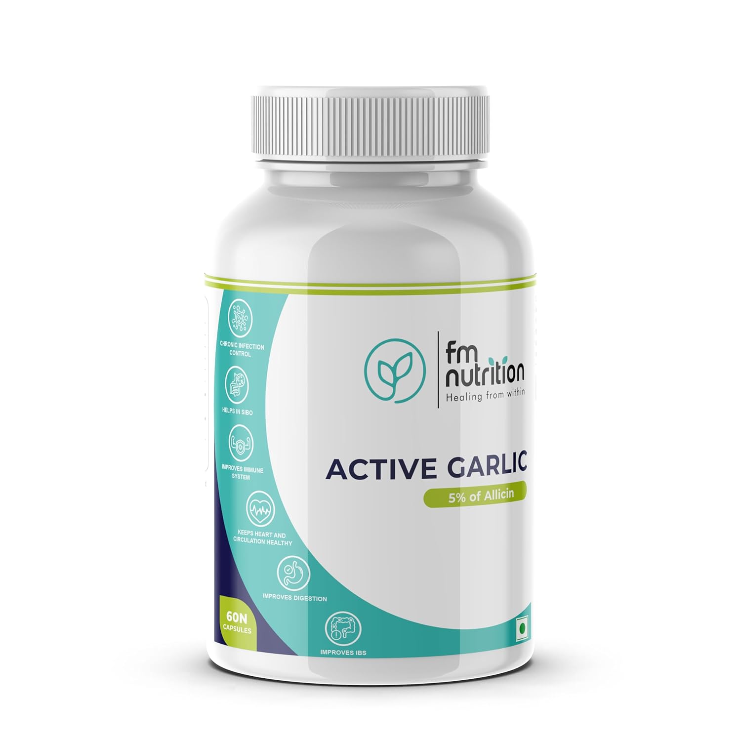 Buy FM Nutrition Active Garlic I 5 Allicin I Heart Health I Fights