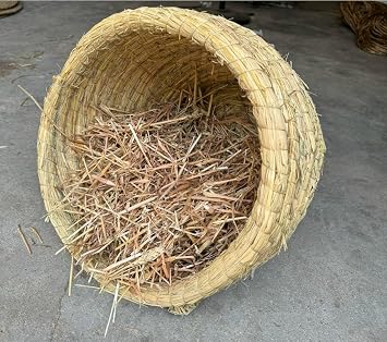 Wheat Straw 100% Natural Soft Dry Straw Bale Grass Cover Garden Mulch | for Animal bed Dogs Cats Poultry and Grass Cover Garden Mulch (yellow, 1LB)