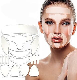 Face Wrinkle Patches, Forehead Wrinkle Patches16Pcs Reusable Anti Wrinkle Patches Silicone Facial Pads for Skin Lifting Smooth Eye Mouth Forehead