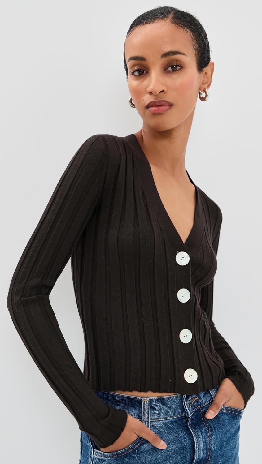 Madewell Women's Ribbed V Neck Cardigan - Image 2