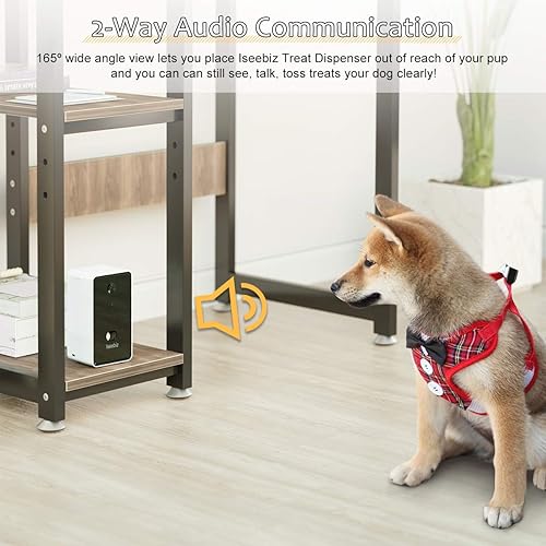 Iseebiz Smart Pet Camera Treat Tossing Dog Treat — bottom and base construction detail