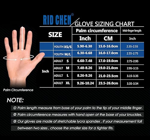 Miniatura 5 de Guantes de fútbol y receptores de fútbol para adultos, guantes de fútbol para adultos con agarre pegajoso, guantes de fútbol ajustados para adultos