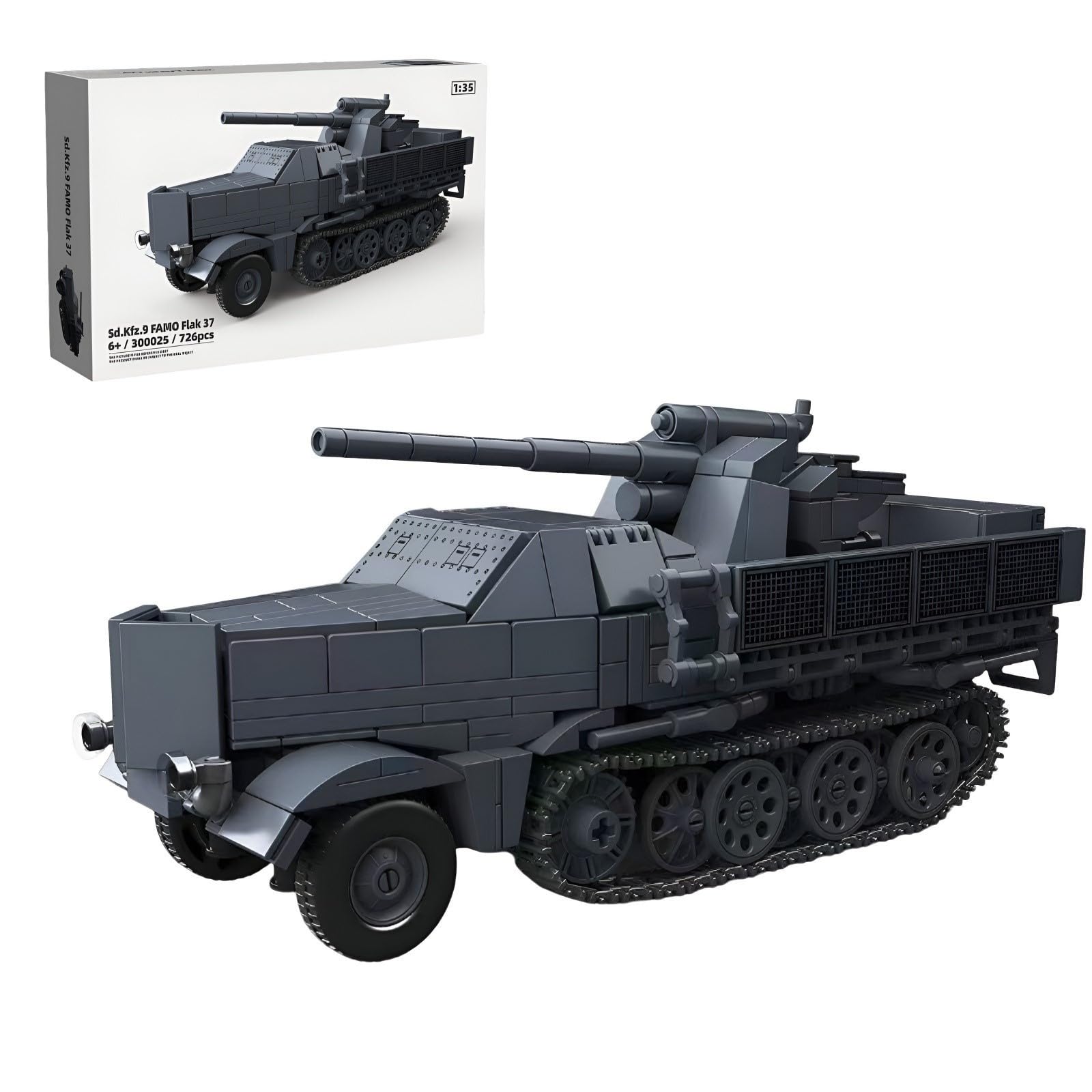 1:35 WW2 Tank Building Set for Adults, Military Vehicles Army Collectible