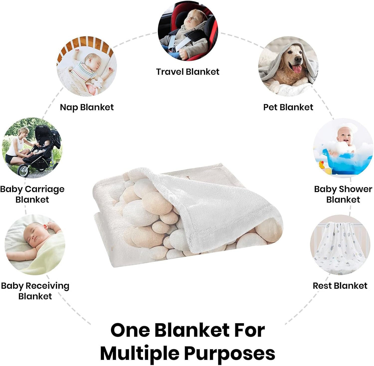 Personalized Baby Girl Blanket Custom Baby Blanket Baby Items Newborn Essentials NewBorn Baby Girls Gift Baby Girl Room Decor Baby Girl Receiving Blankets Cozy Flannel Brown Bed Blanket - 50x60 Inches