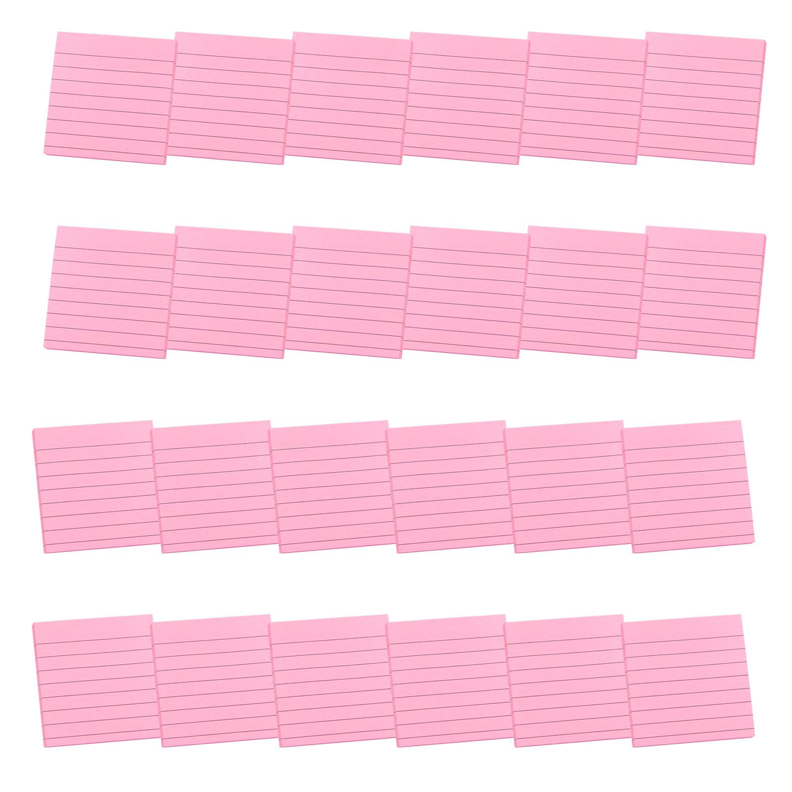 24 blocchi colorati per appunti, a righe, multifunzione, per scrivere e scrivere a righe, multifunzione, a righe, scrittura semplice per la scuola