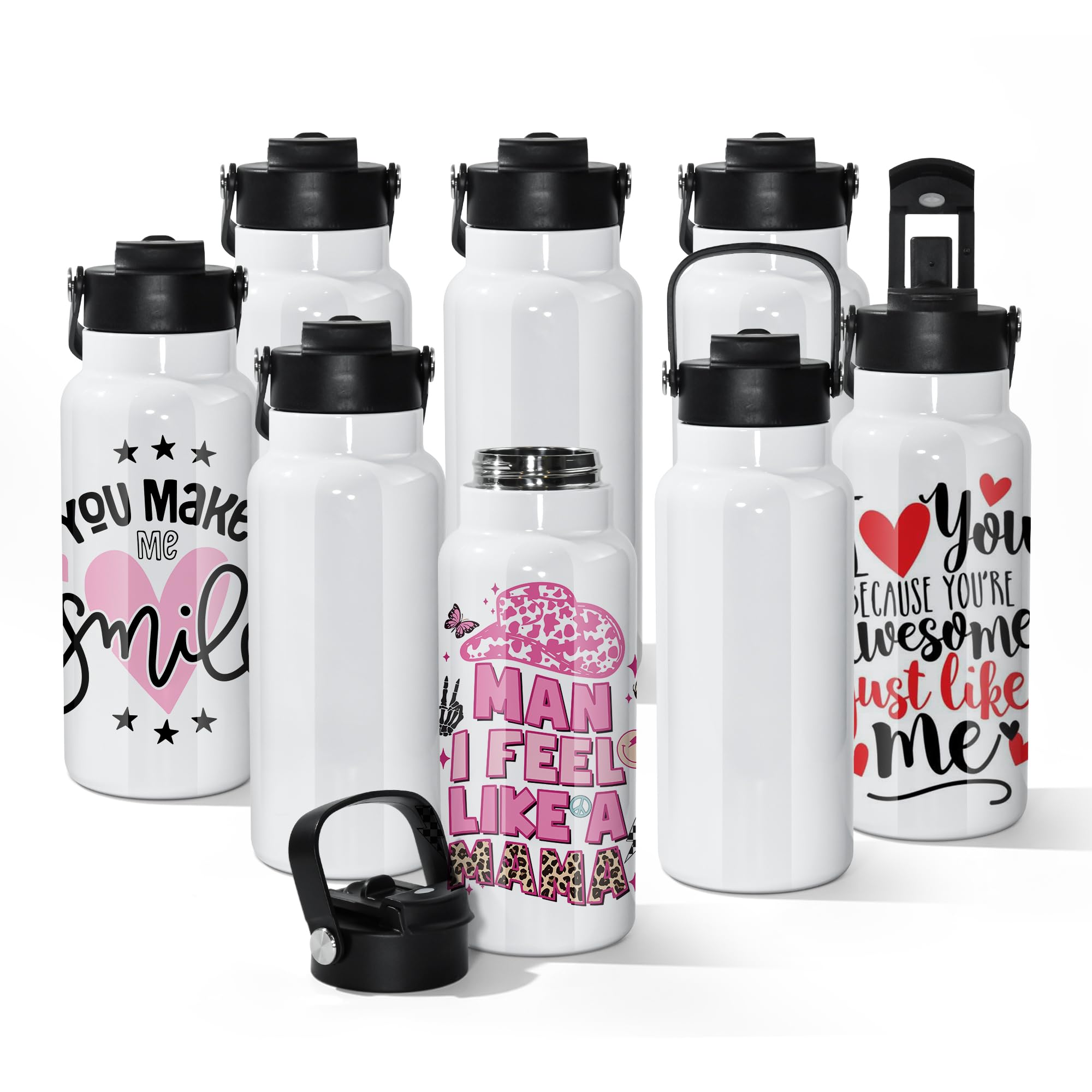 Amazon.com: AGH 32 oz Sublimation Water Bottle Blanks, 8 Pack