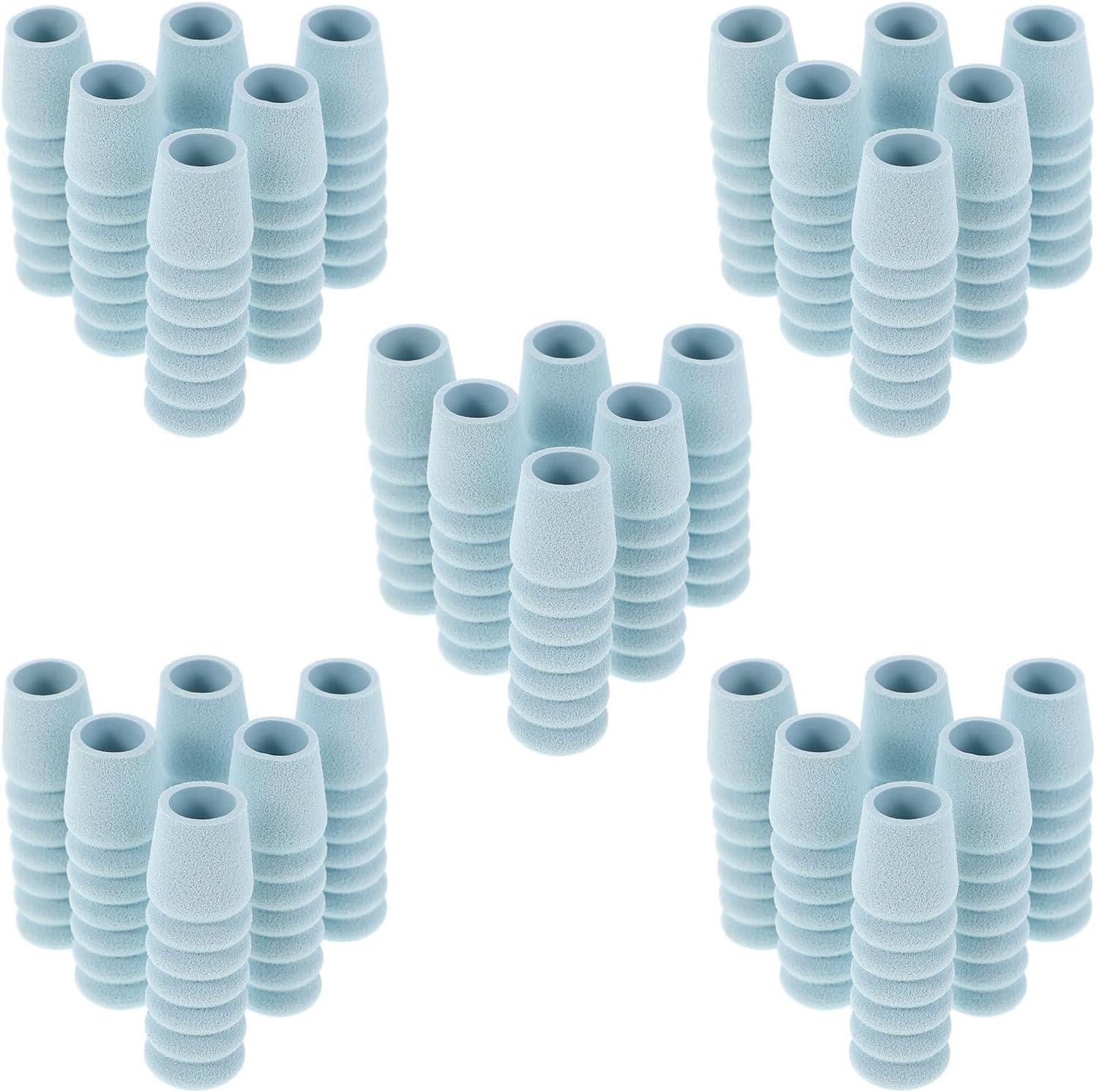 60pcs Cuticle Trimmer Handle Sponge Sleeve for Manicure Tools