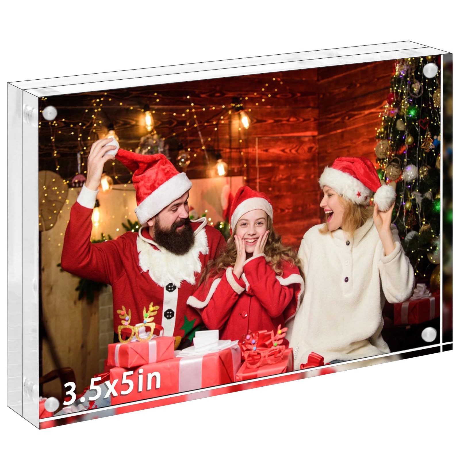 Amazon.co.jp: PITBVOアクリル写真フレーム、3.5x5インチクリアフォト