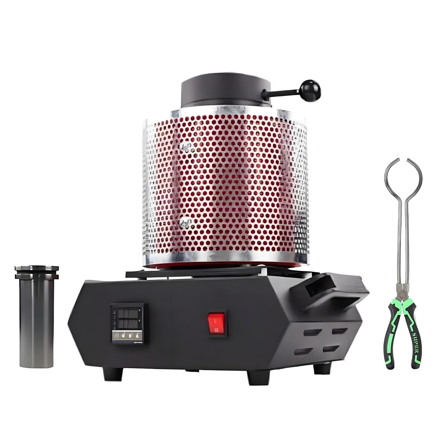 Cyfrowe urządzenie do topienia metali 1750W tygiel grafitowy 110V-3kg