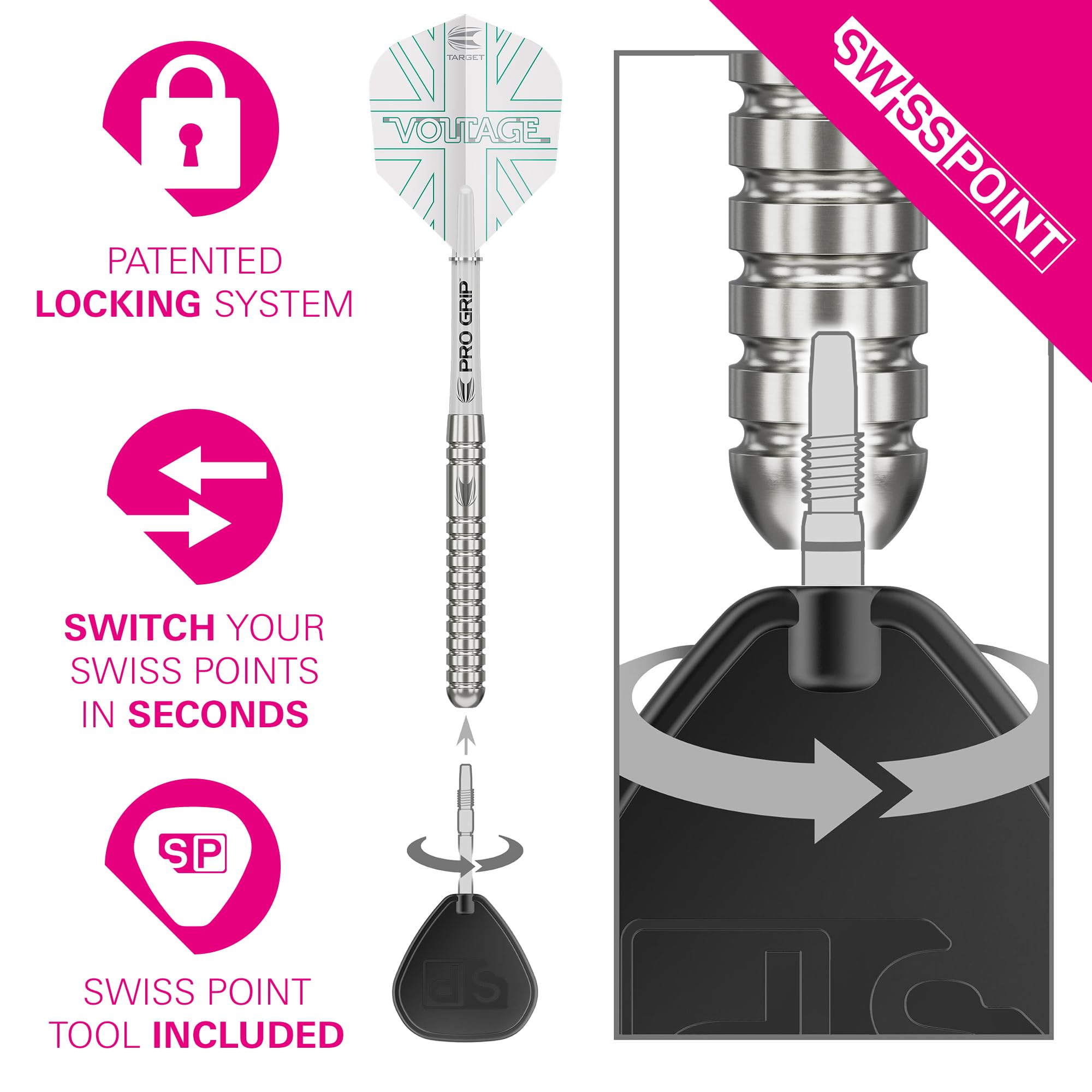 Target Darts Rob Cross Generation 1 Steel Tip Darts, Zestaw