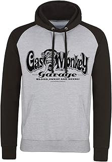 Gas Monkey Garage Officiellement sous Licence Logo Baseball Sweat à Capuche
