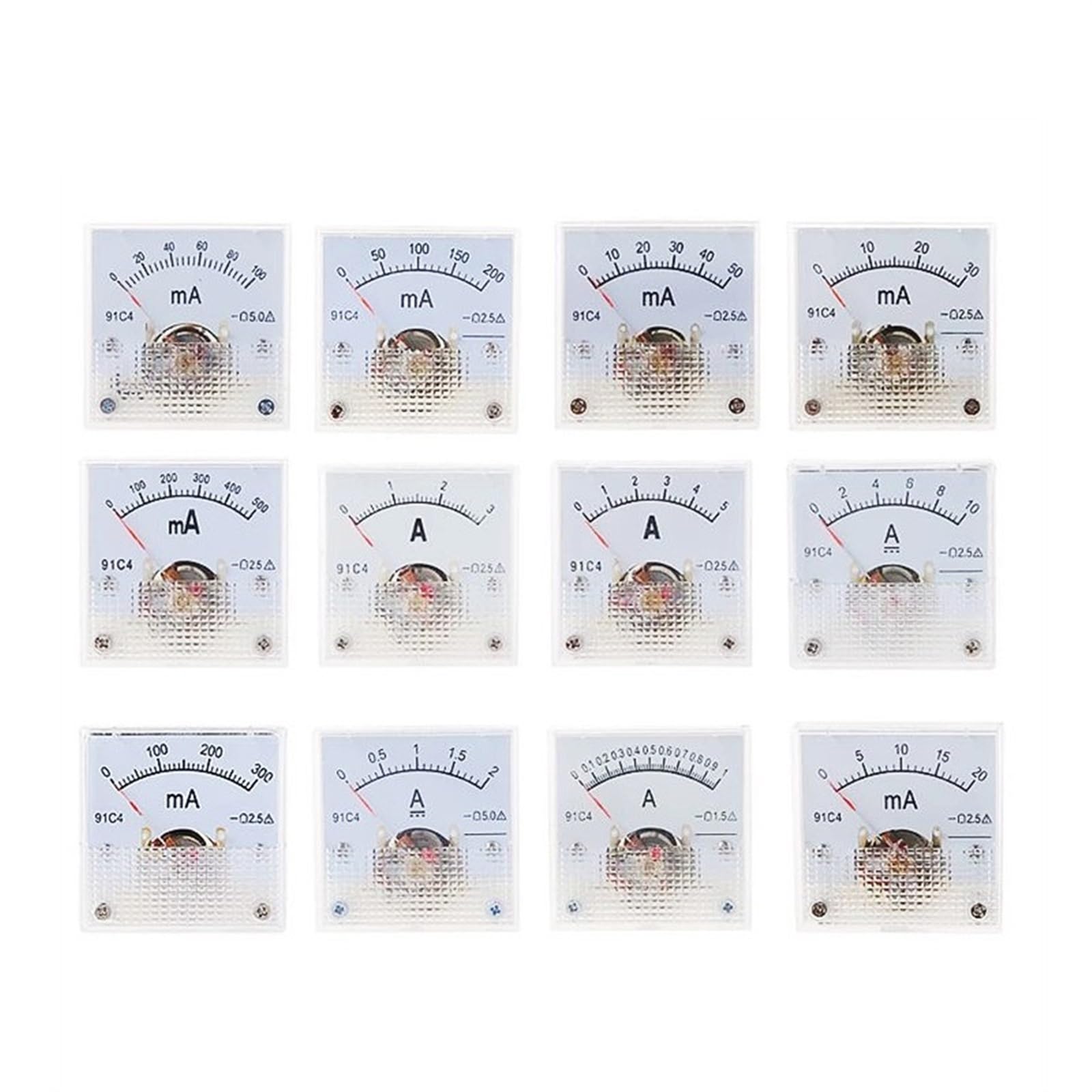 Ampèremètre CC 91C4-A 150A 75mV cadran analogique précis pour mesure de courant continu