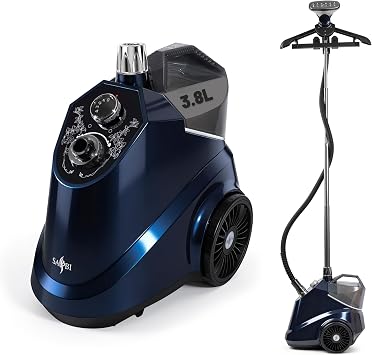 SA BI Premium 2350W Clothes Steamer, Professional Garment Steamer with Large 3.8L Water Tank, Suitable For All Fabrics, Multi-purpose Steamer Clothing