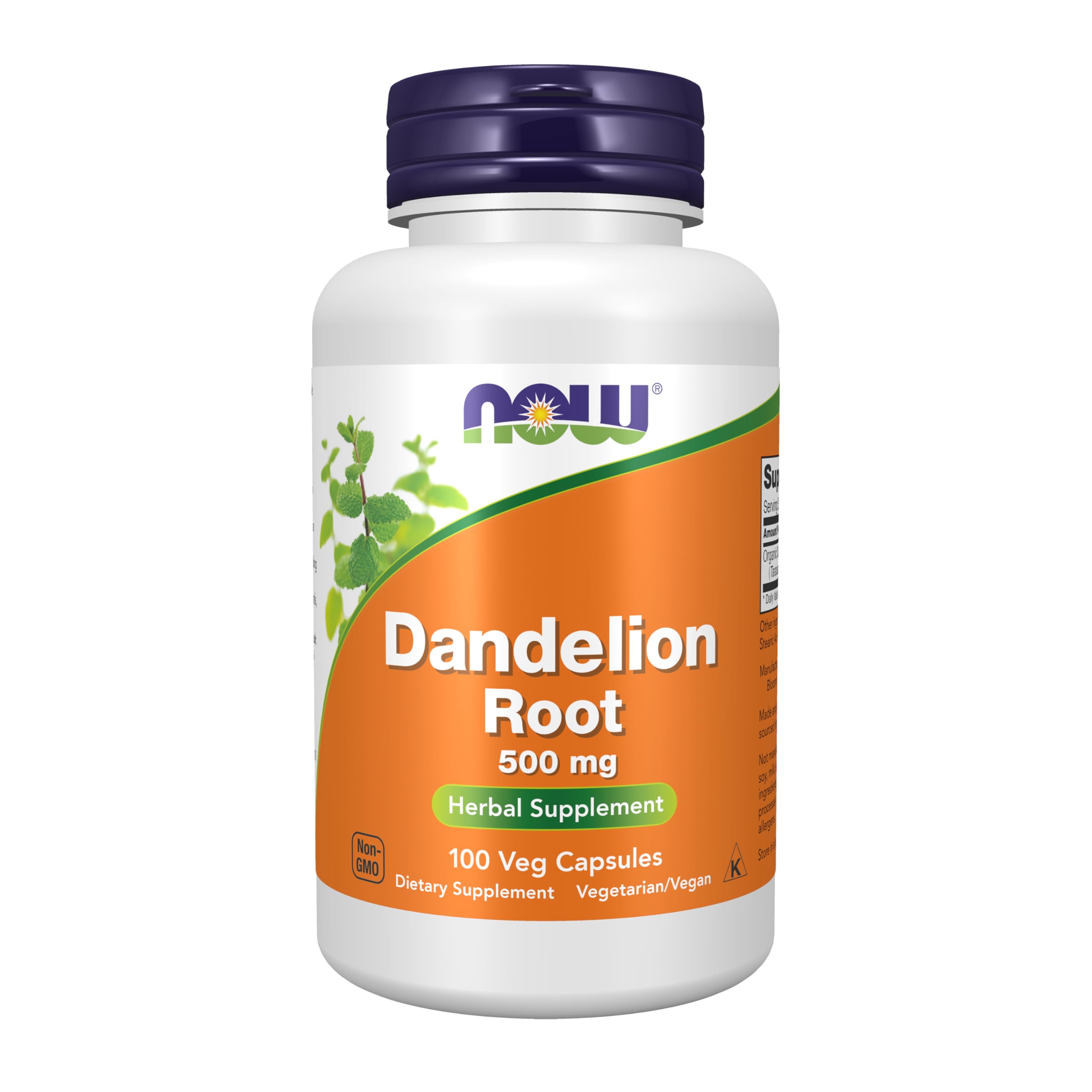 Now Foods Dandelion Root 500 mg 100 Veg Capsules