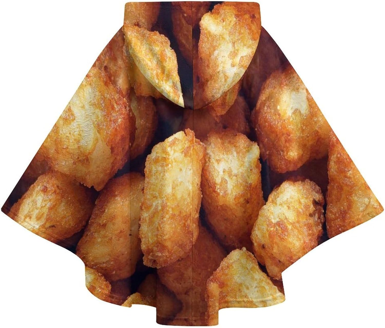 Tater TOT Wearable Blanket with Hooded Flannel Blankets Cape with Pocket