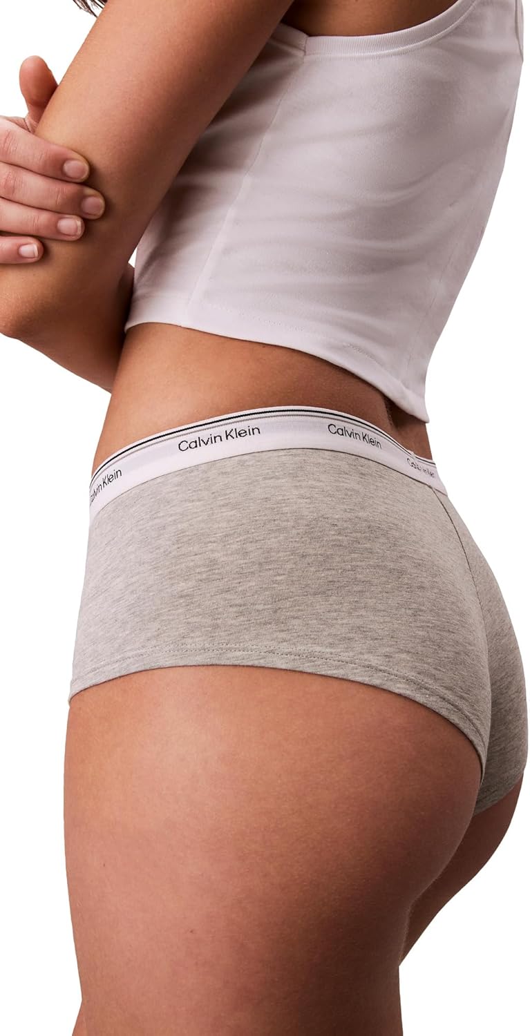 Calvin Klein womens Balance Cotton Stretch Boyshort Panties, 3 Pack - Image 4