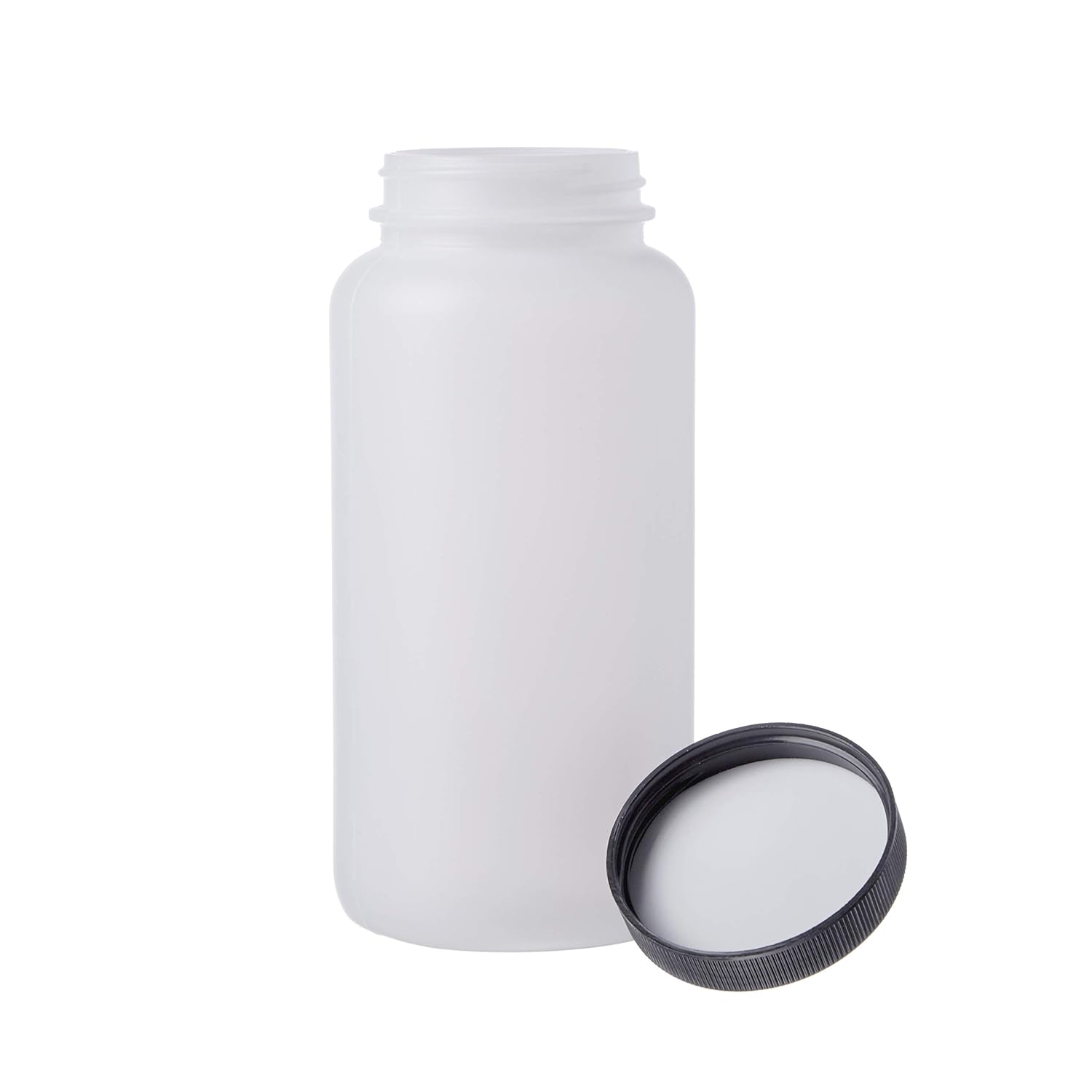 Consolidated Plastics 41676 Pharmaceutical Round Bottle with Cap, HDPE, 500cc., 12 Piece