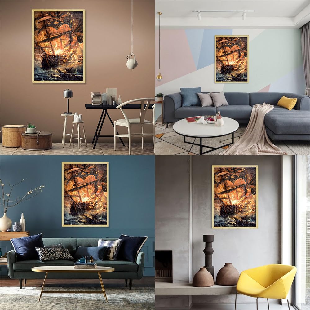 puzzle 2000 pezzi per adulti Nave pirata Giocattoli che creano dipendenza e sfidano l'intelligenza del cervello Idee regalo 70x100cm
