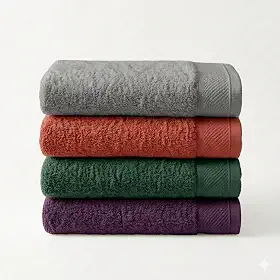 Kit 4 Toalhas De Rosto 100% Algodão 500 G/m2 Macia (Multicolorido)