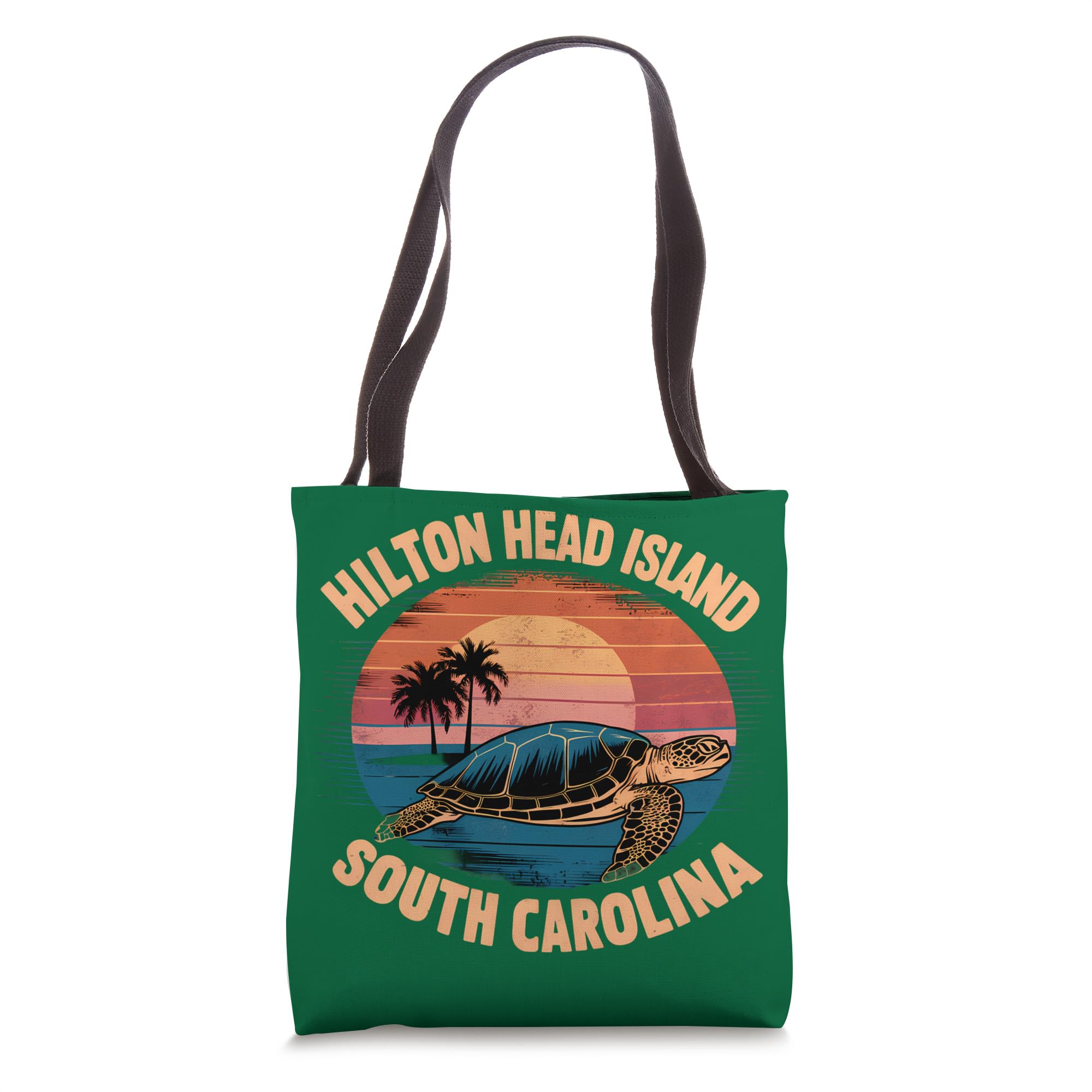 Hilton Head Island South Carolina Sea Turtle Sunset Tote Bag