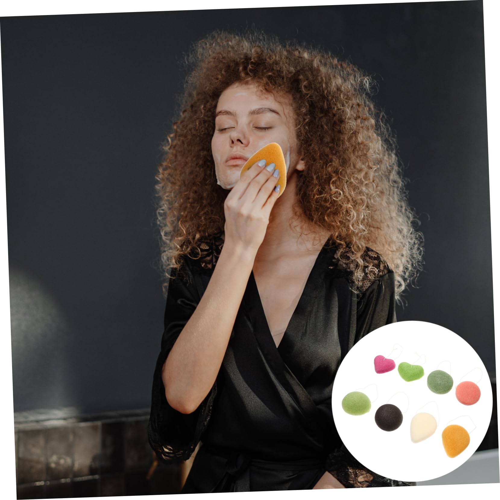 Ipetboom 24pezzi Spugne Esfolianti Per Viso Spugne Per Rimozione Makeup Texture Morbida e Riutilizzabile Colori Random Per Pulizia Quotidiana e Della