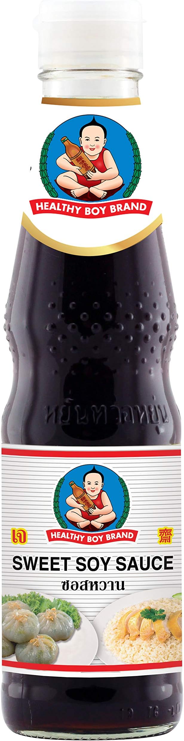 Healthy Boy Thai Sweet Soy Sauce (White Label), 14 Ounces, Product of Thailand (Pack of 1)