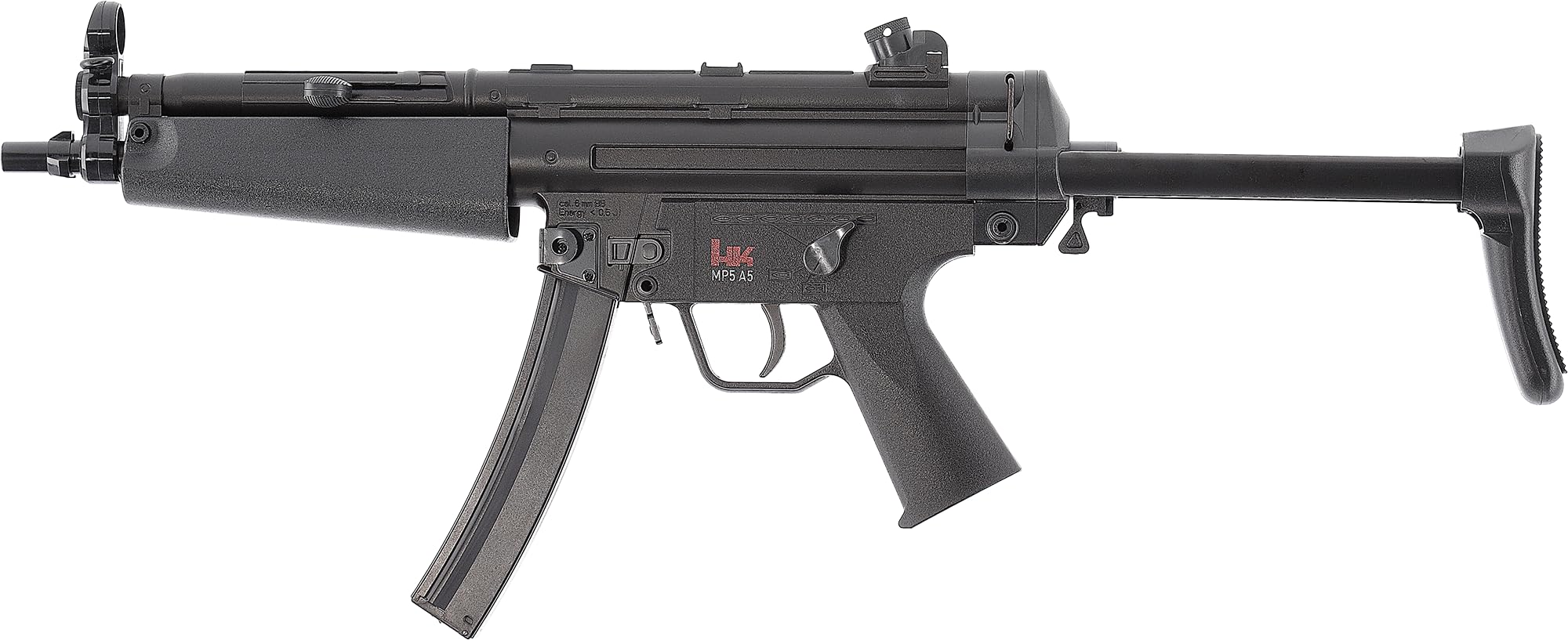 Umarex Airsoft Gewehr MP5 A5, elektrische Full-Auto Softairwaffe, Pistole mit < 0,5 Joule, für 6 mm BB Kugeln, voll automatisch