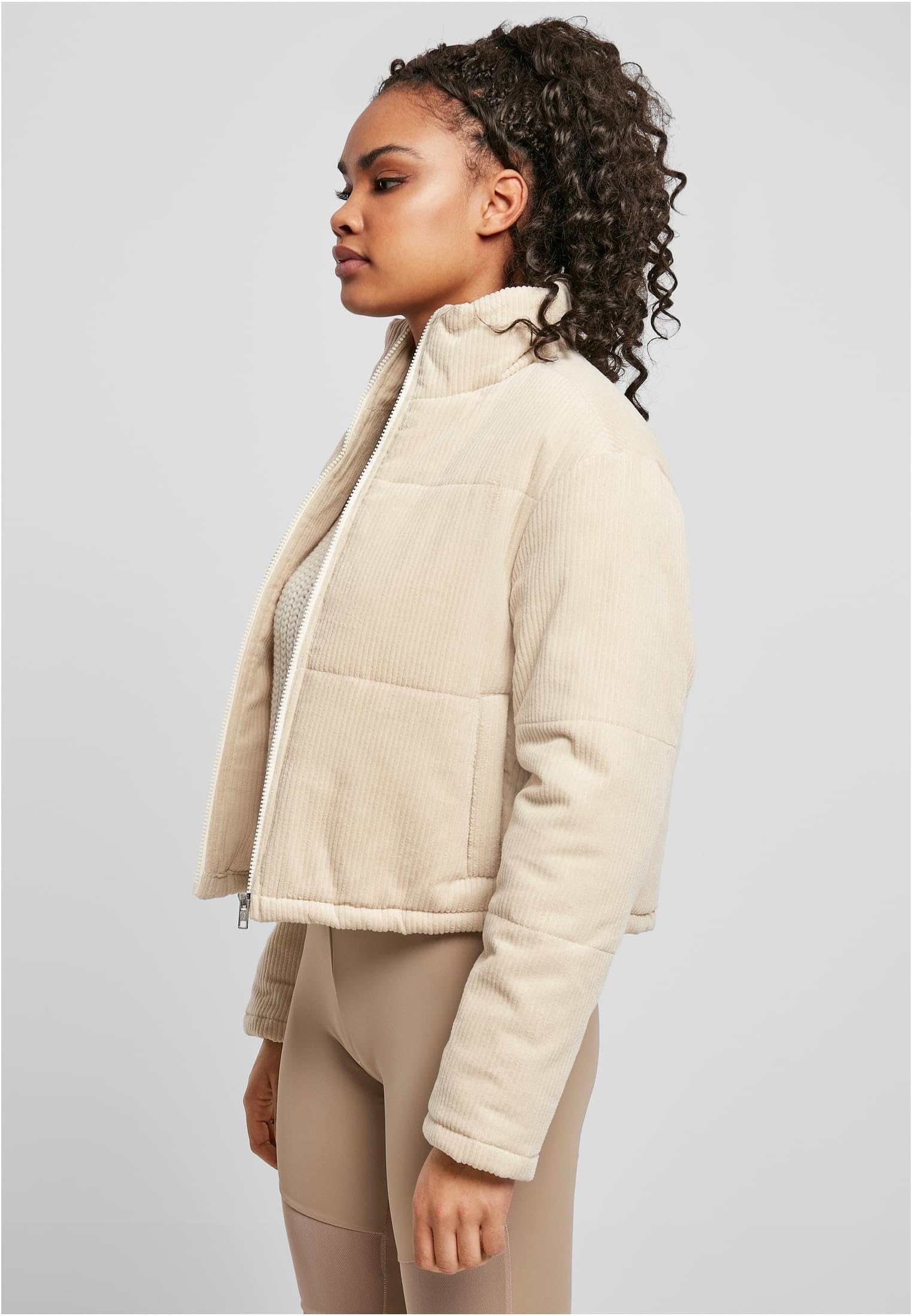 Urban Classics Ladies Corduroy Puffer Jacket Chaqueta de videojuegos Mujer