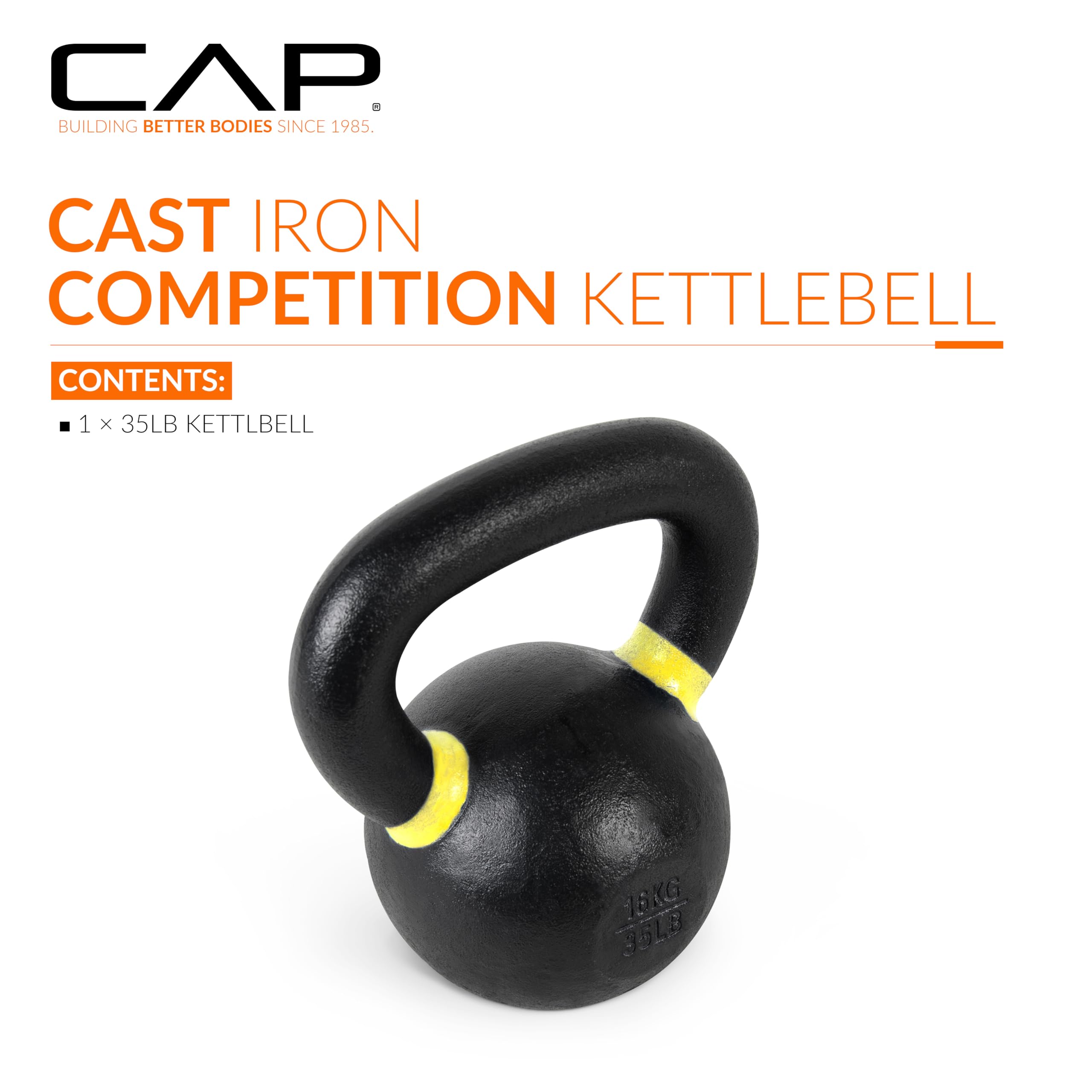 Amazon | CAP Barbell 鋳鉄コンペティションウェイト ケトルベル 35
