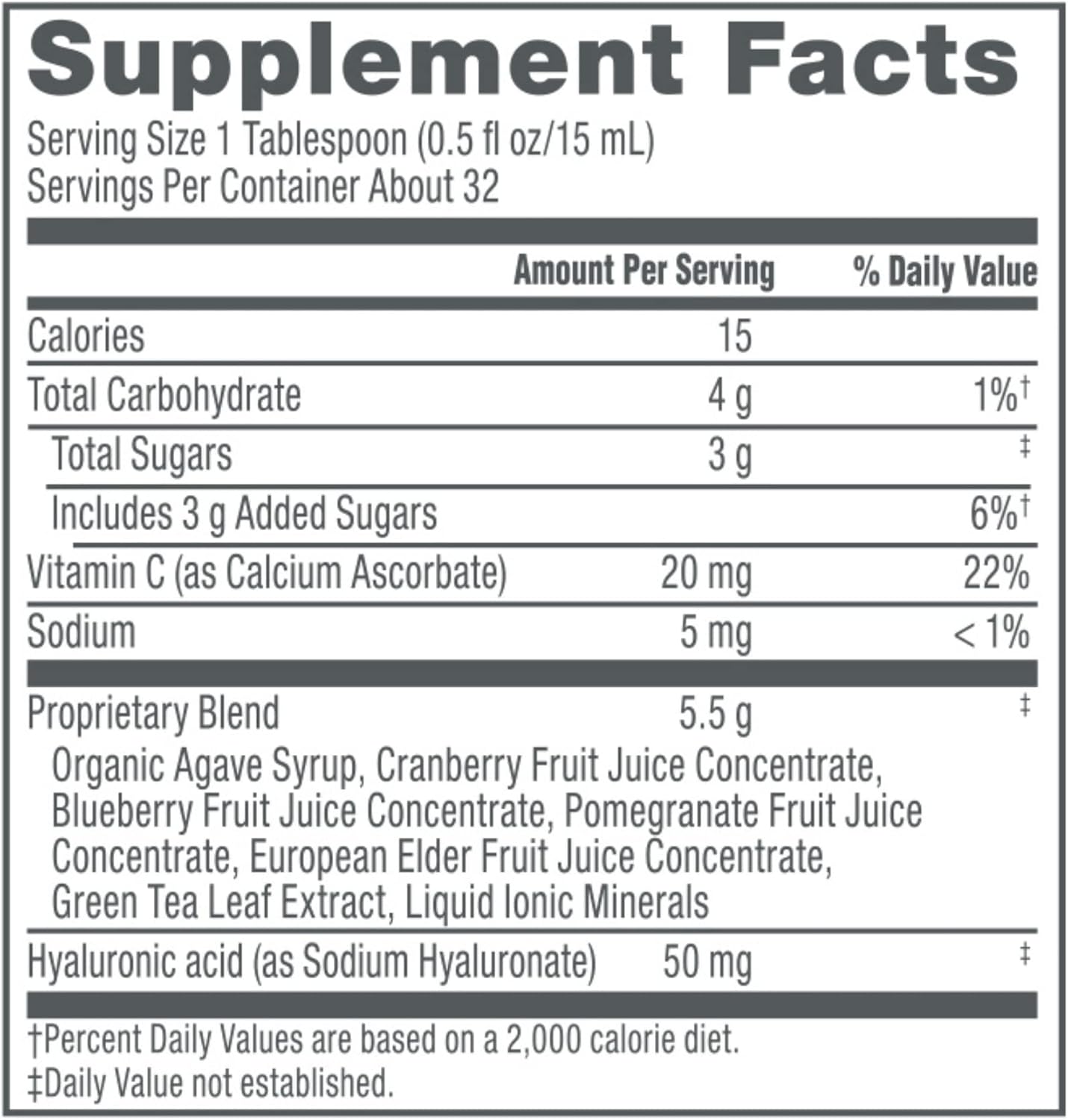 NeoCell Hyaluronic Acid Liquid with Vitamin C, Fights Collagen Depletion, Supports Tissue Hydration, Gluten Free, Berry, 16 Fl. Oz : Health & Household