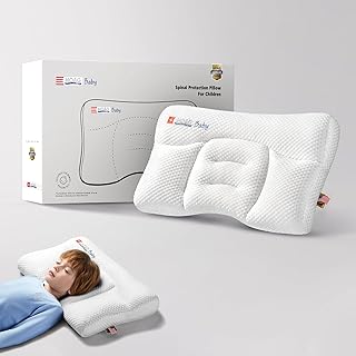 Toddler Pillow, Breathable & Cozy Machine Washable Kids Pillow, 21.6x13....