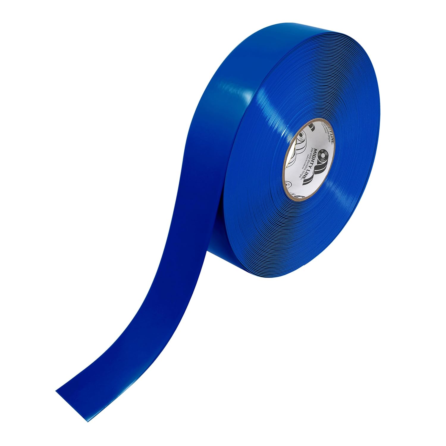 Mighty Line Solid Color 5S Floor Marking Tape for Industrial, Caution, Warning, Safety, Warehouse, Gym, Dance Floor, Line Set Marker, Flooring, Heavy-Duty Adhesive, 6 inch Wide, 100' Roll, Black