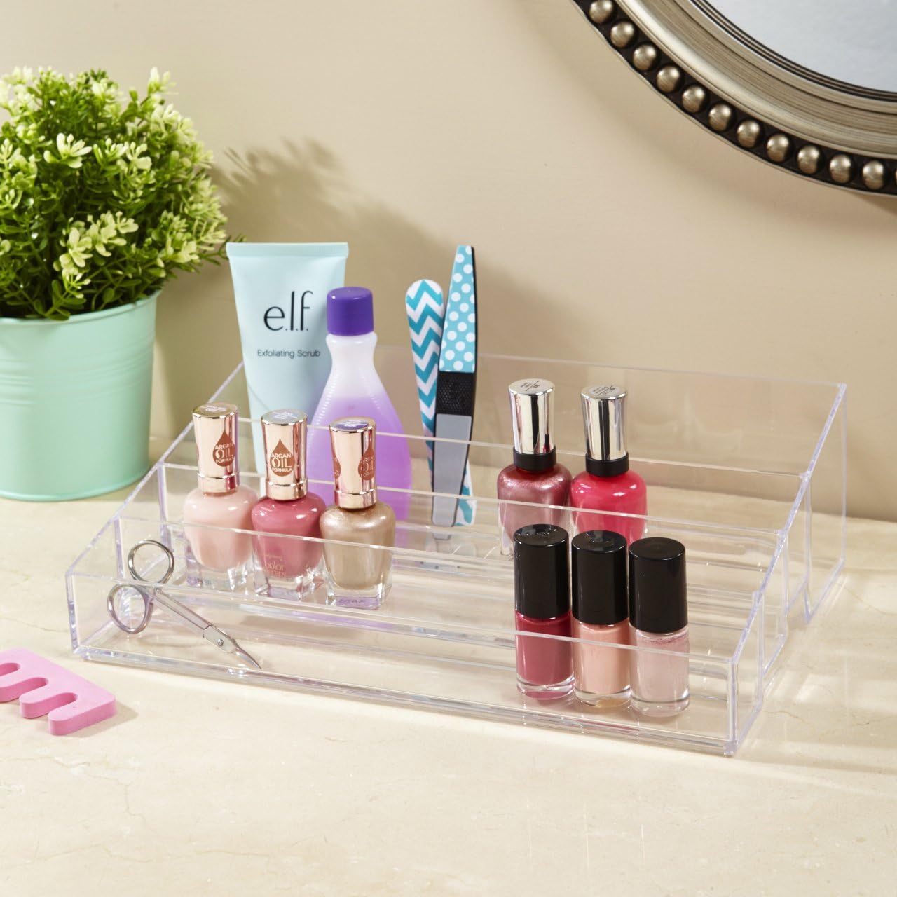 STORi Audrey Cosmetic and Vanity Organizer | Clear