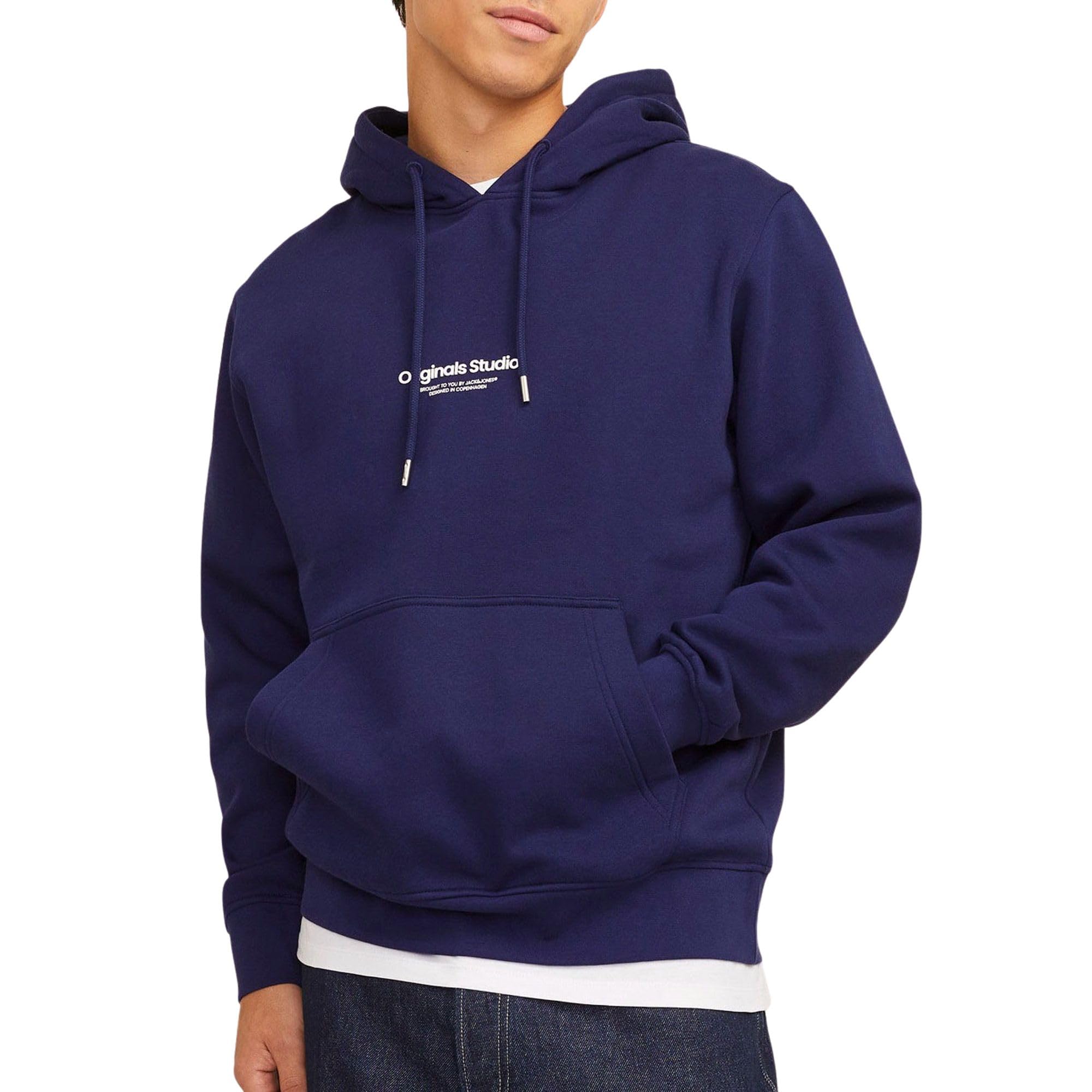 JACK & JONES Men's Jorvesterbro Sweat Hood Noos, Ocean Cavern, S