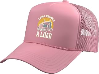 Just Dropped a Load Trucker Truck 18 Wheeler Driver Trucking Trucker Hat with Adjustable Mesh Back