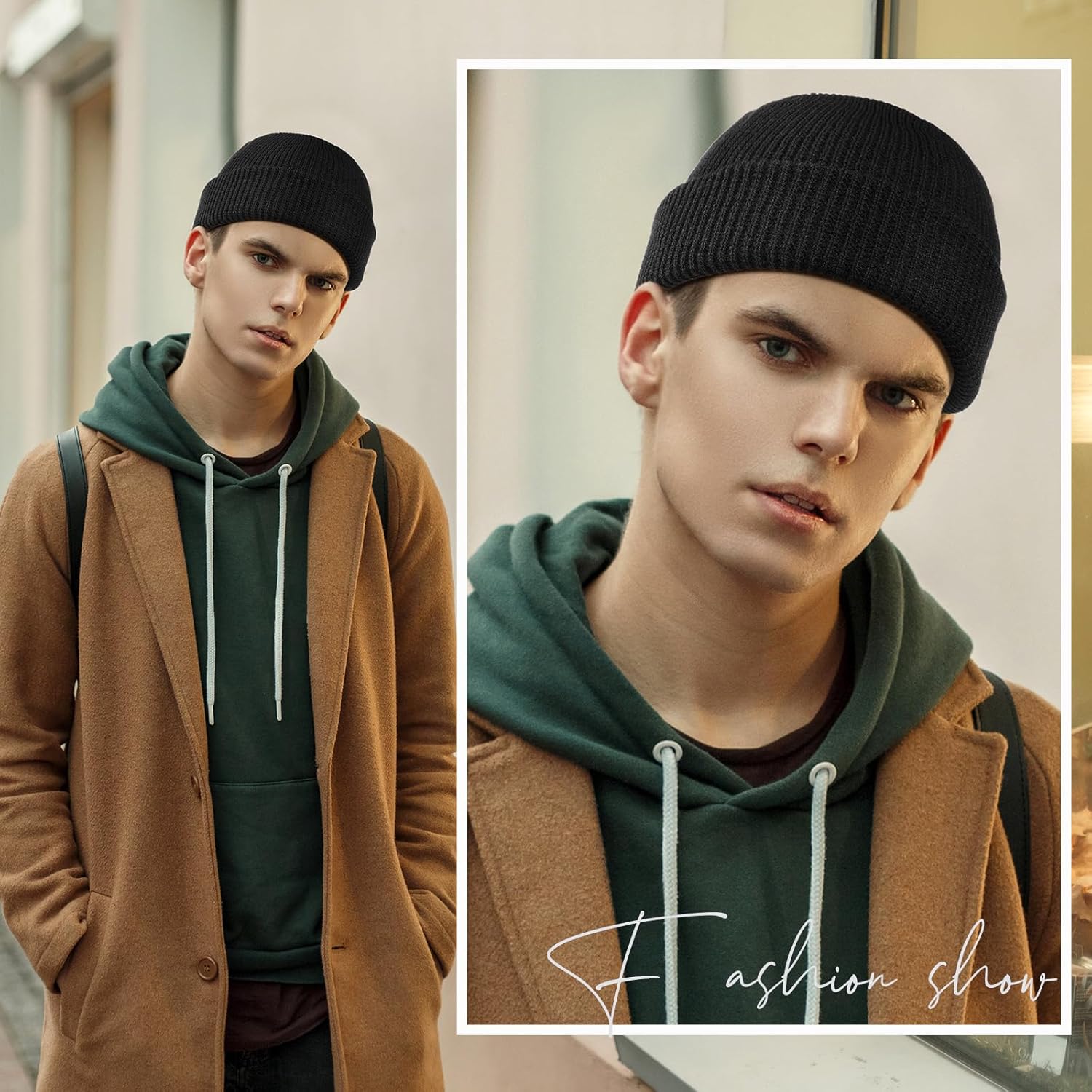 SATINIOR 6 Pieces Trawler Beanie Watch Hat Roll up Edge Skullcap Fisherman Beanie Unisex - Image 4