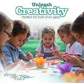 Ocean Tides 200 Sheets (20 x 30 Inches) Christmas Wrapping Paper - Gift Wrapping Tissue Paper Bulk for Crafts, Birthdays, & Holidays - Colored Tissue Papers for Gift Bags & Decorations, Assorted