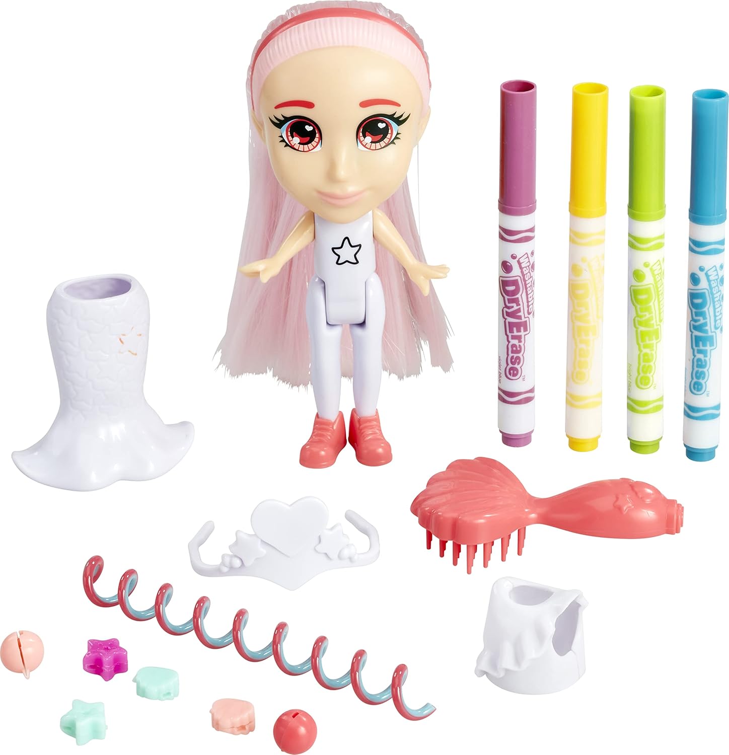CRAYOLA Colour 'n' Style Mermaid Friends: Coral, Multicolor, 16 Piece Set - Image 4