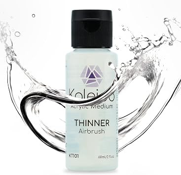 Gaahleri Kaleido 60ml Water-Based Airbrush Thinner,Universal Airbrush Reducer/Flow Improver/Diluent for Acrylic Paint; Compatible with All Kaleido Water-Based Paints and Nozzle Sizes