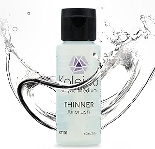 Gaahleri Kaleido 60ml Water-Based Airbrush Thinner,Universal Airbrush Reducer/Flow Improver/Diluent for Acrylic Paint; Compatible with All Kaleido Water-Based Paints and Nozzle Sizes