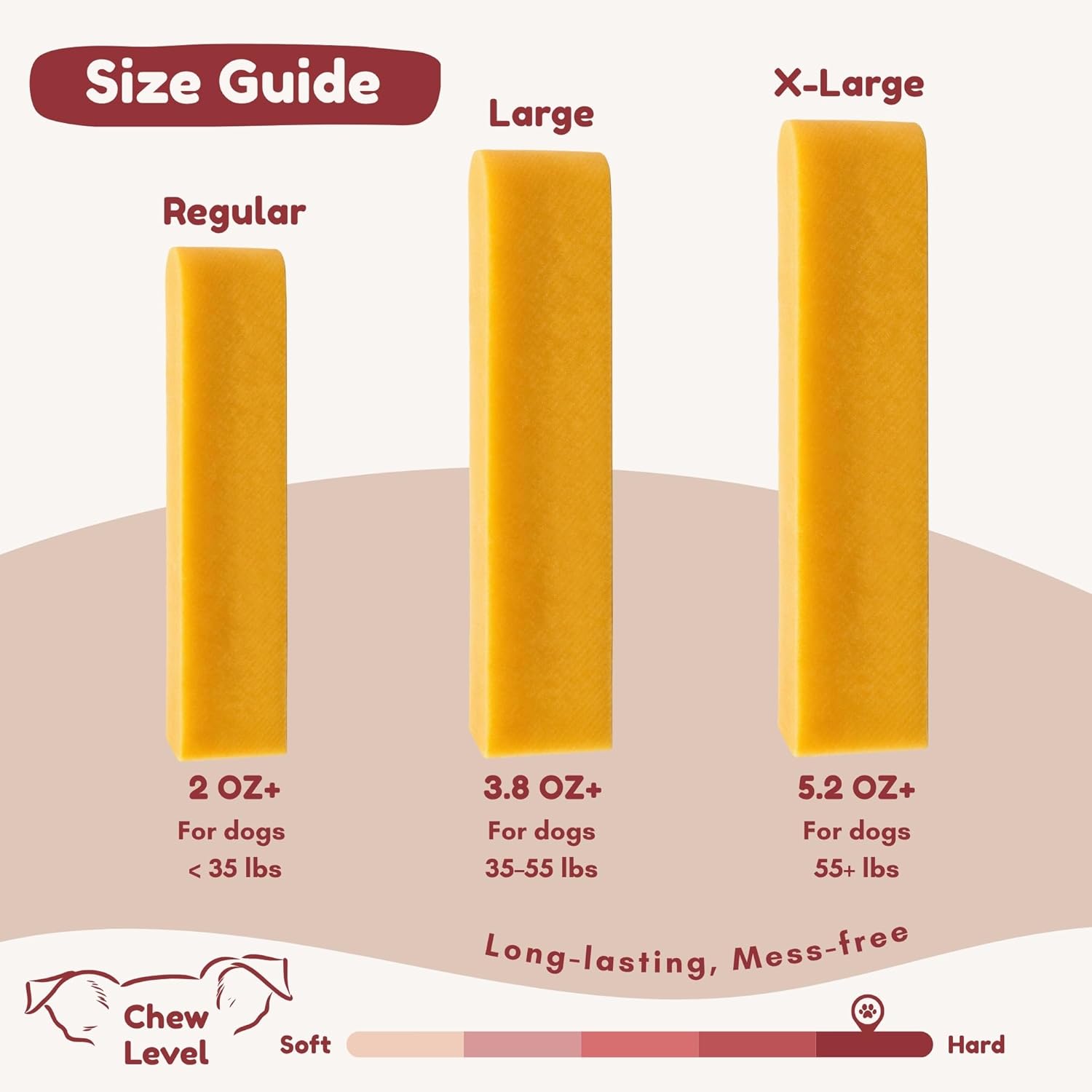 Majestic Pet Himalayan All-Natural Cheese Dog Chews - Long Lasting Dental Chew for Dogs - Healthy Pet Treats with Beneficial Ingredients (Variety Pack, Large, 5 Pack)