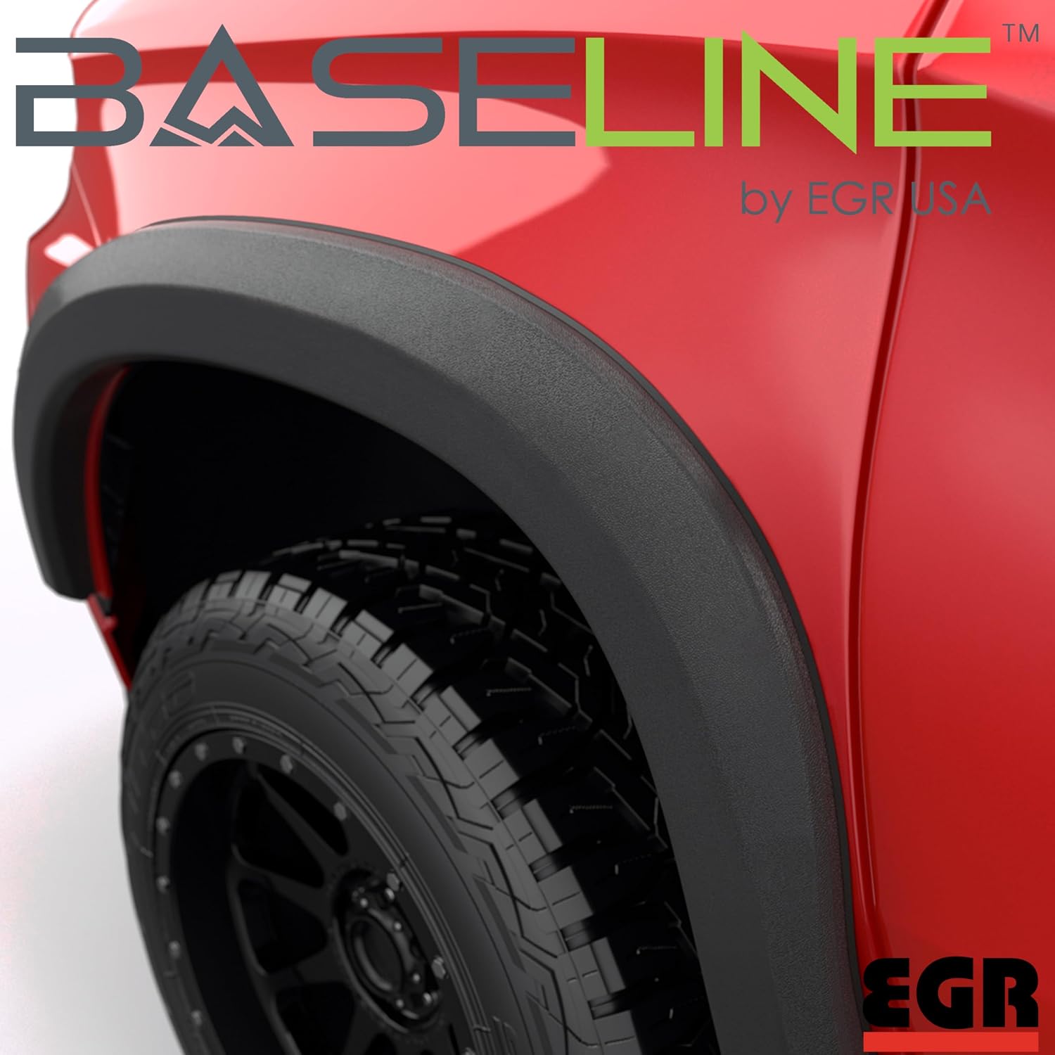 EGR BLF2005 Baseline Series Standard Style Fender Flares Compatible with Chevy Silverado 1500 Standard, Extended & Crew Cab (2023-2025) Excluding ZR2 Models