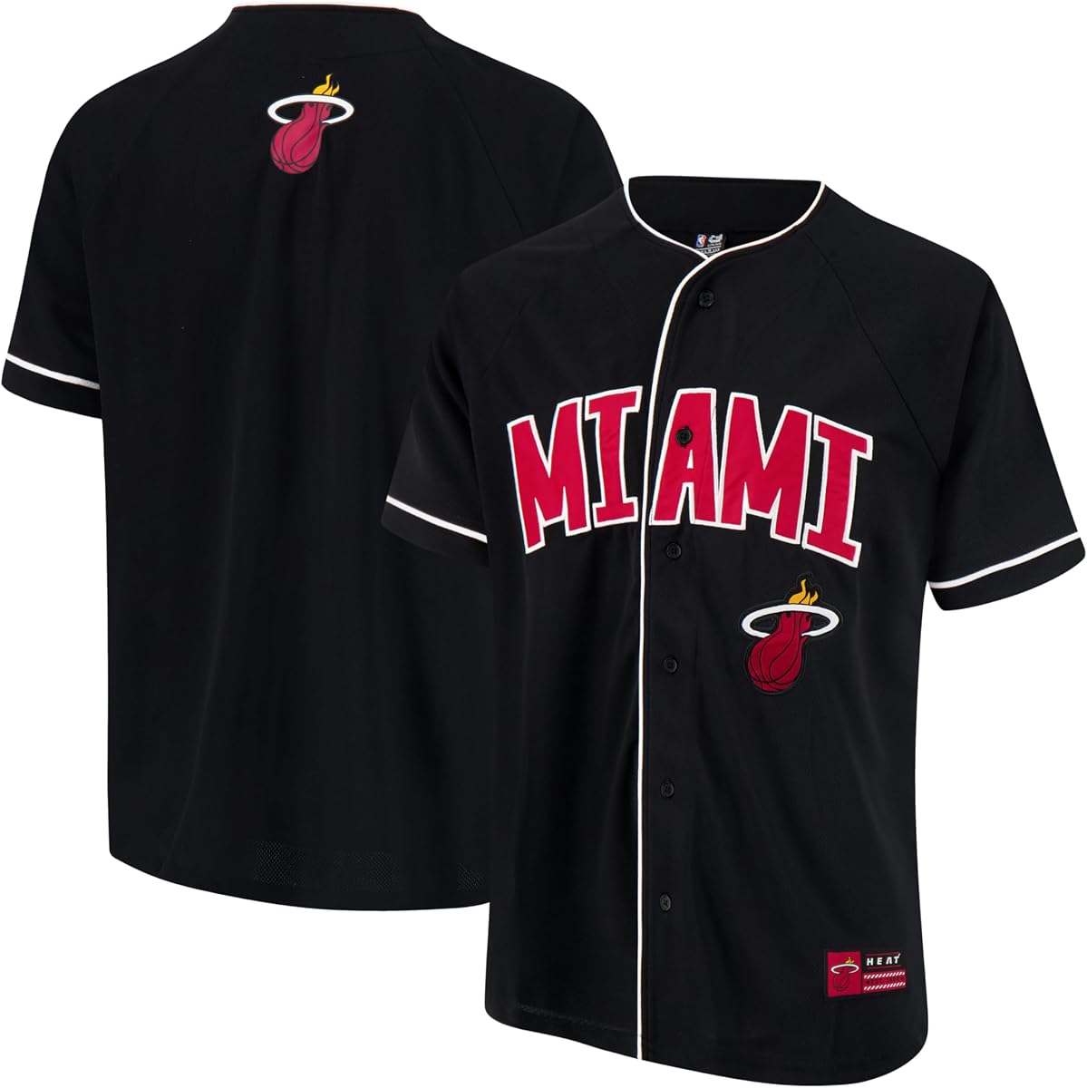 Ultra Game Camiseta de béisbol oficial de la NBA con botones supersuaves para hombre