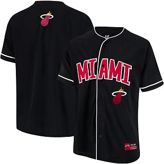 NBA Mens Mesh Button Down Baseball Jersey Tee Shirt