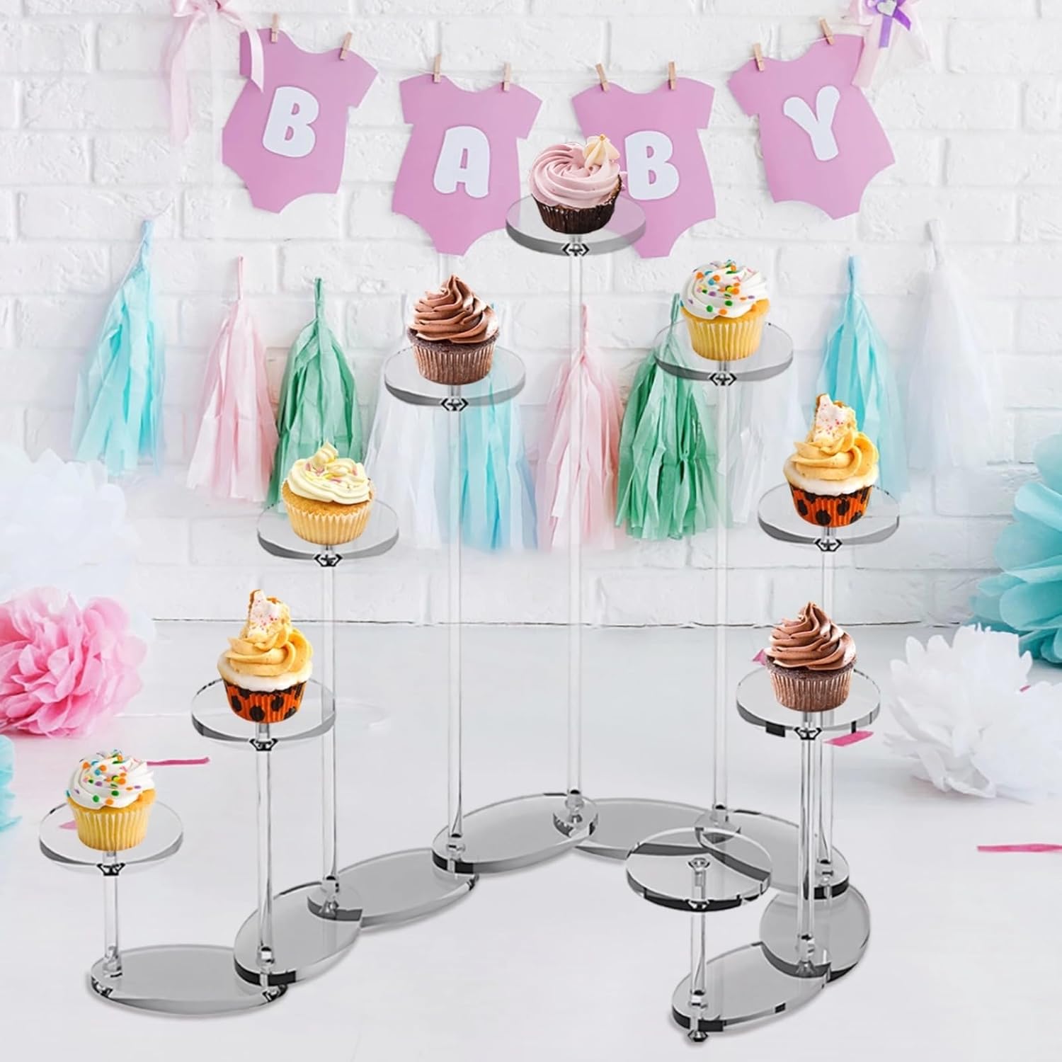 アクリルグリーティングカードディスプレイスタンド 2個 13段 クリアポストカードホルダーオーガナイザー ポータブル卓上ディスプレイ