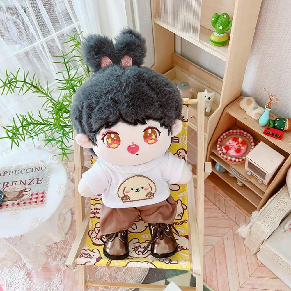 niannyyhouse 20cm Plush Doll Clothes Bear Coat T-Shirt Pants 8in Kpop Stuffed Doll Clothing