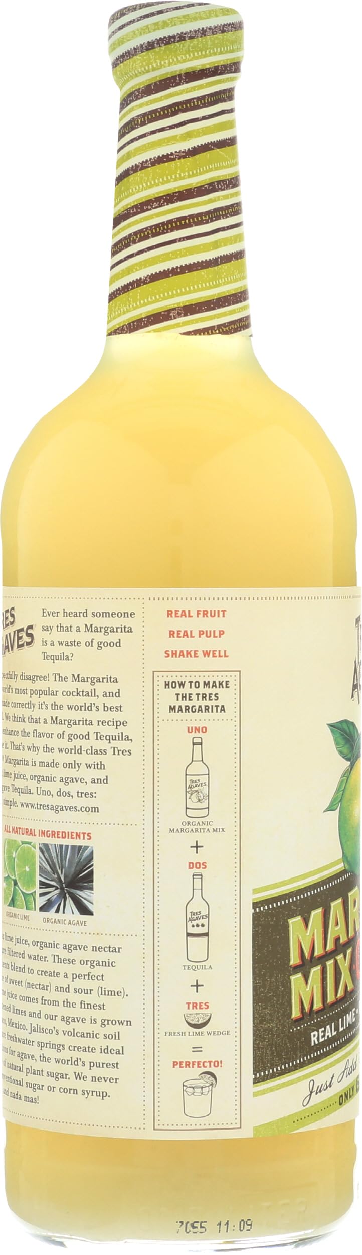 Tres Agaves Margarita Mix, 33.8 Fl Oz Bottle