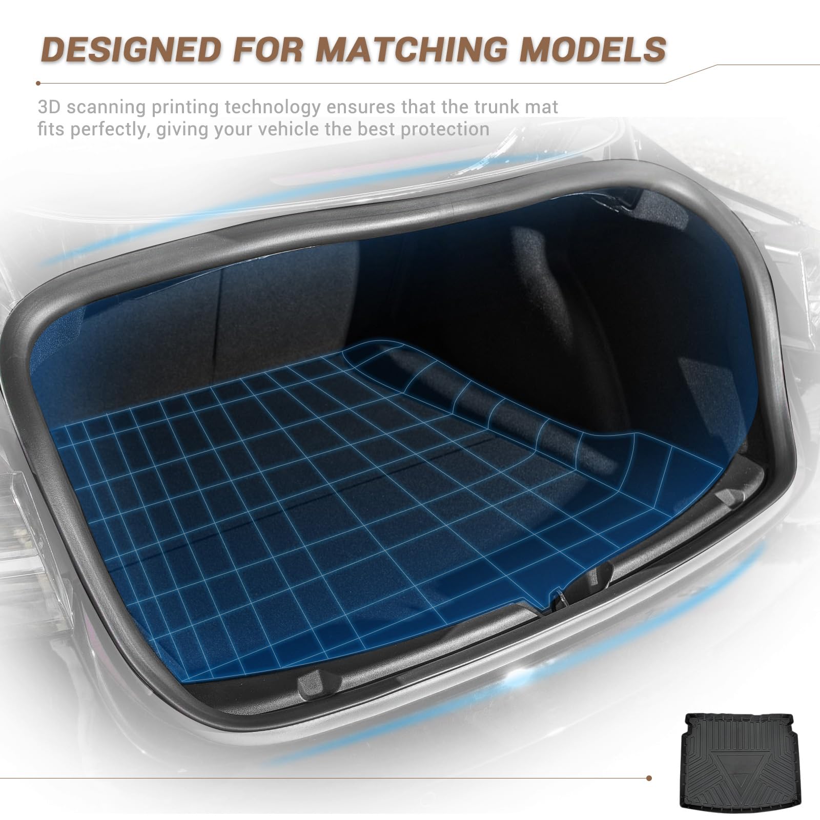 Hinter Kofferraum Boden Stil Organizer Cargo Netz für Jeep Compass 2007-2022 Neu