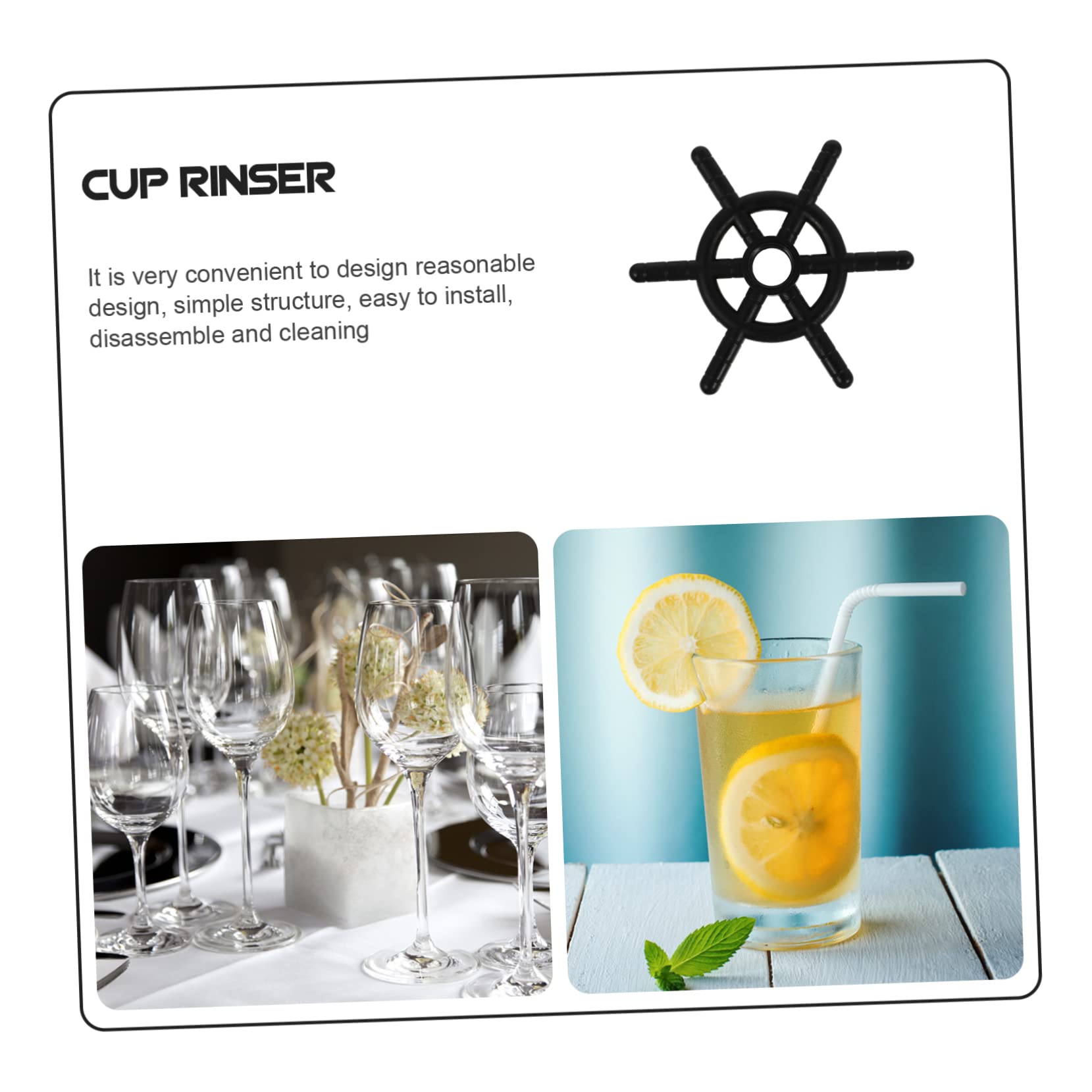 Tofficu 5 Piezas Accesorio Vasos Cabezal Forma Compatible con Lavavajillas Bares Restaurantes y Cafeterías